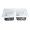 Gourmetier GT33229D5 33-Inch Cast Iron Double Bowl Drop-In Kitchen Sink, 5-Hole, White GT33229D5 - alternate 1